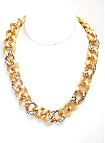 Carey Crystal Chain Necklace