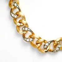 Carey Crystal Chain Necklace - Thumbnail 1