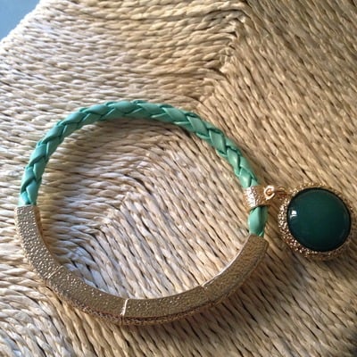 Jema - braided gold bracelet