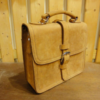Road Trip Leather Satchel - Nubuck Full Grain - Thumbnail 1