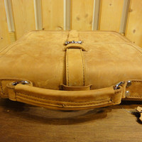 Road Trip Leather Satchel - Nubuck Full Grain - Thumbnail 3