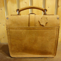 Road Trip Leather Satchel - Nubuck Full Grain - Thumbnail 2