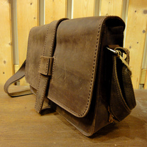 Rustic Traveler Satchel - full grain leather