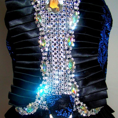 Stardust bleu (blue stardust) harness vest!