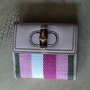 Gucci Bamboo Pink and Green Wallet-1