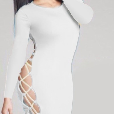 Criss cross side dress