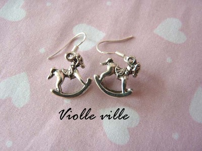 Rocking horse earrings