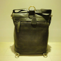 Downtown Leather Backpack - Thumbnail 1