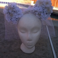 Bride Mouse ears with vail - Thumbnail 4