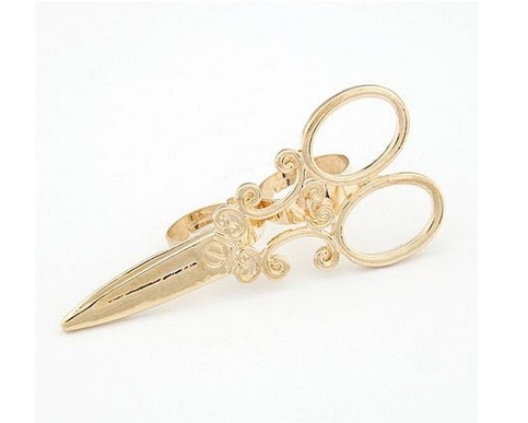 The golden scissors.
