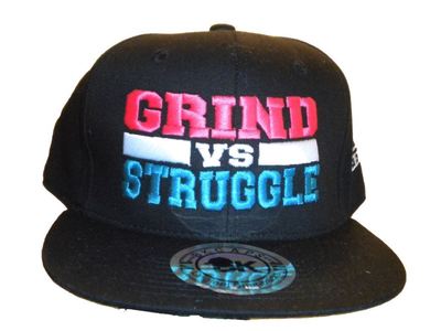 Grind vs. Struggle Snapback "Pink and Teal"