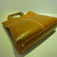 Scotch Leather Tote Bag - Thumbnail 3