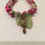  Ivy Leaf Bracelet ( Pink and Green) -1