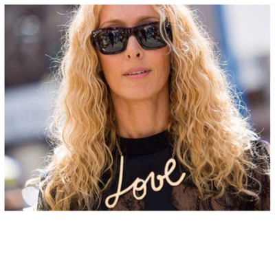 Big letters necklace