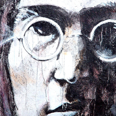 John lennon 5x7 or 12x18 art print