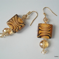 Animal Print Earrings - Thumbnail 1