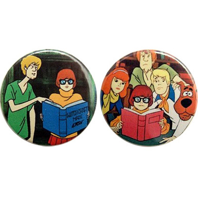 Scooby doo - pinback button, magnet or clip 1.5 inch (38mm)