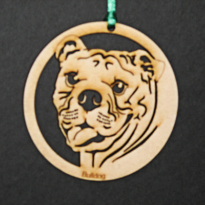 Bull dog ornament