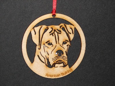American Bulldog Ornament
