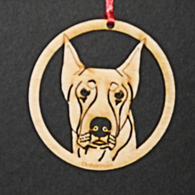 Doberman ornament