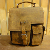 Western Leather Messenger Bag - Full Grain