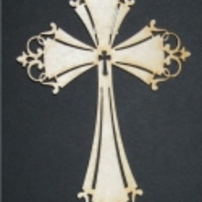 Cross 2 - christian wood ornament - Thumbnail 5