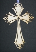Cross 2 - Christian Wood Ornament