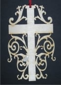 Cross 4 - Christian Wood Ornament