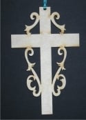 Cross 6 - Christian Wood Ornament