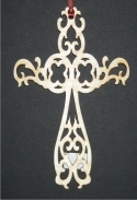 Cross 9 - Christian Wood Ornament