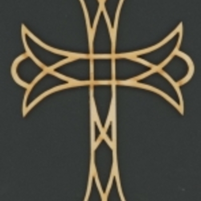 Cross 11 -christian wood ornament - Thumbnail 1
