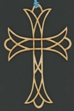 Cross 11 -Christian Wood Ornament