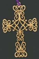 Cross 12 -Christian Wood Ornament