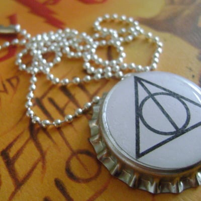 Deathly hallows bottle caps