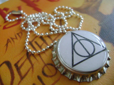deathly hallows bottle caps