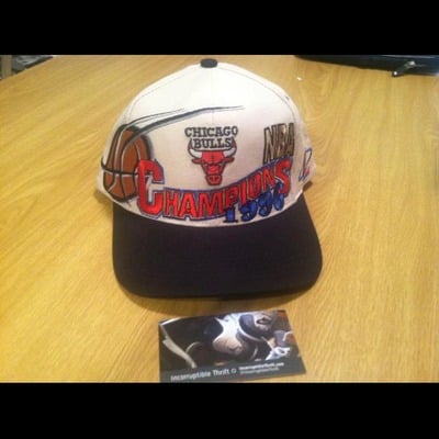 1996 chicago bulls championship locker room vintage snapback