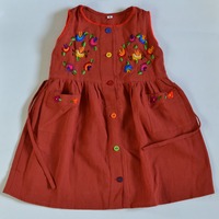 Flower Embroidered Dress Size 24-48 mos. - Thumbnail 1