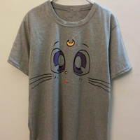 J-fashion Harajuku Sailor Moon Kitten Artemis Cute Face T-shirt SP140541 - Thumbnail 3