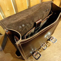 B-Night Leather Messenger - Thumbnail 3