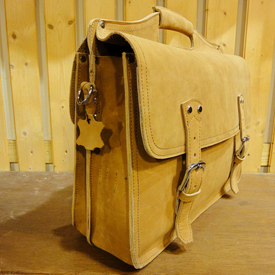 Sky messenger briefcase - nubuck