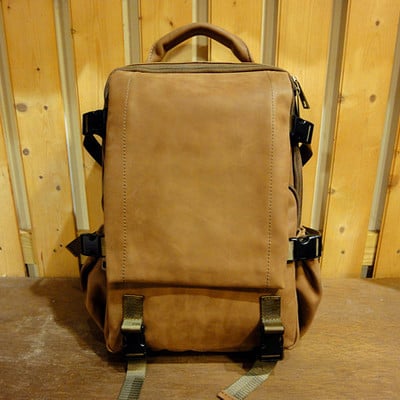 Leather backpack warrior 23 