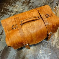 Leather Duffle Bag - XXL - heavy duty - Thumbnail 1