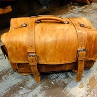 Leather Duffle Bag - XXL - heavy duty - Thumbnail 3