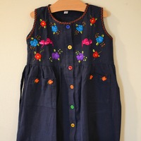 Flower Embroidered Dress Size 24-48 mos. - Thumbnail 2