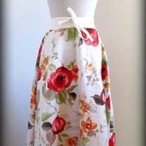 Full Floral Midi Skirt