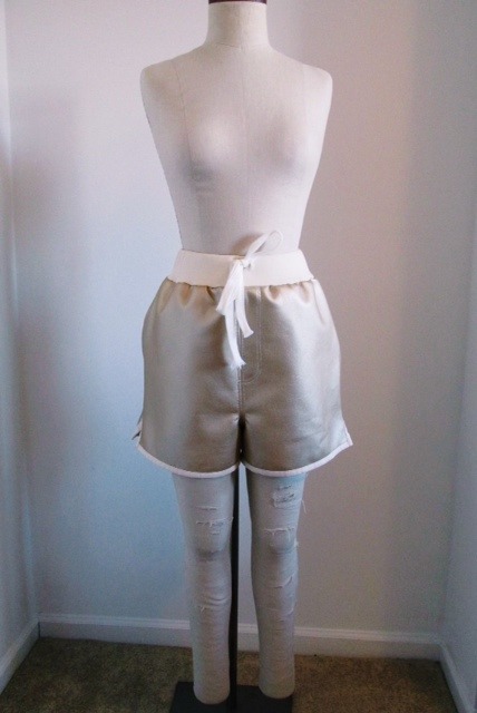 High-Waisted Vegan Leather Short