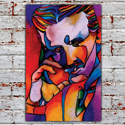 Nikola tesla 12x18 art print
