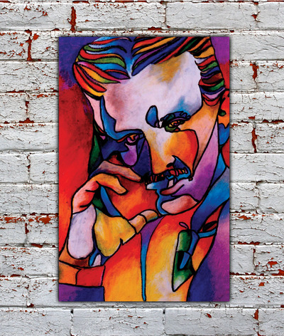 Nikola Tesla 12x18 Art Print