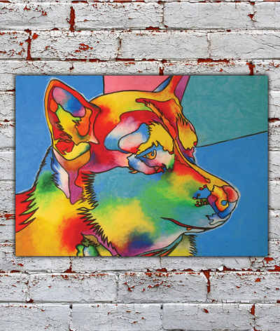 Haku (Dog) 12x18 Art Print