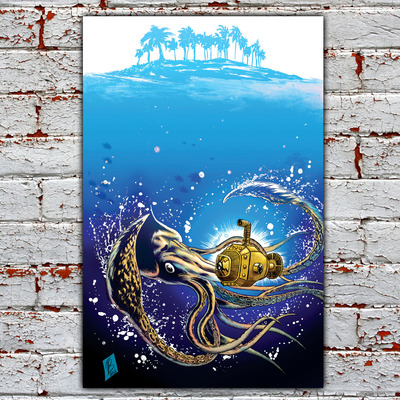 Beneath the surface 12x18 art print
